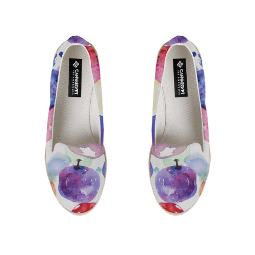 Watercolor Apples Nook Espadrille - 1