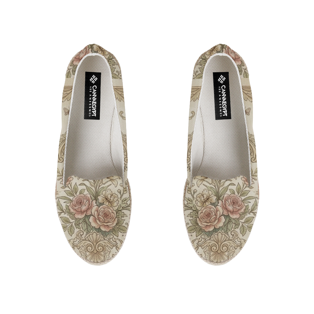 Nook Espadrille – Vintage Rose Soft Floral Aesthetic - 1
