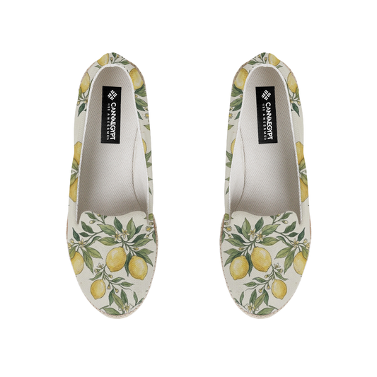 Nook Espadrille – Vintage Mediterranean Lemon Orchard Hand-Painted - 1