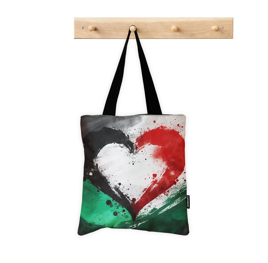Tote Bag Palestine heart - CANVAEGYPT
