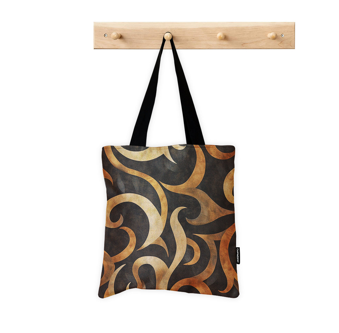 Tote Bag – Golden Swirls of Elegance