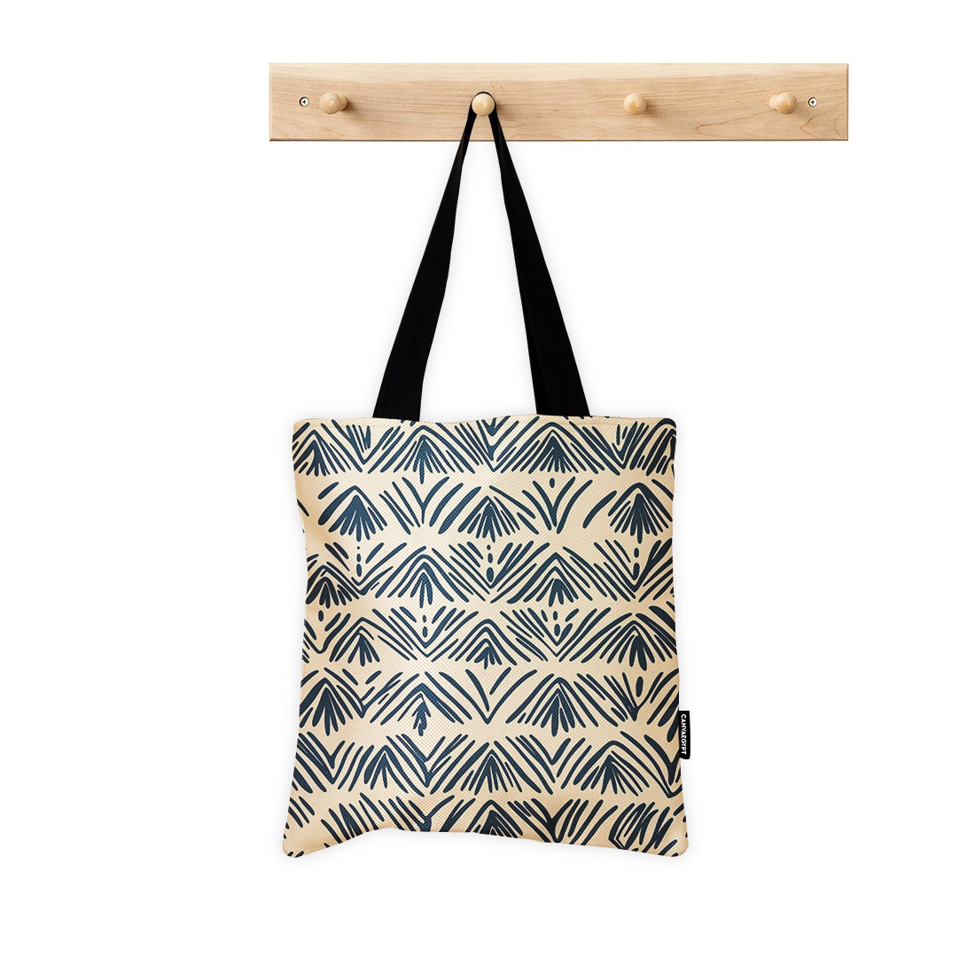 Tote Bag – Minimalist Indigo Waves