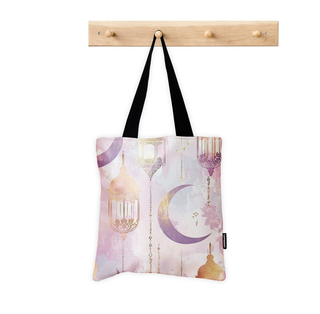Tote Bag – Pastel Lantern Dreams