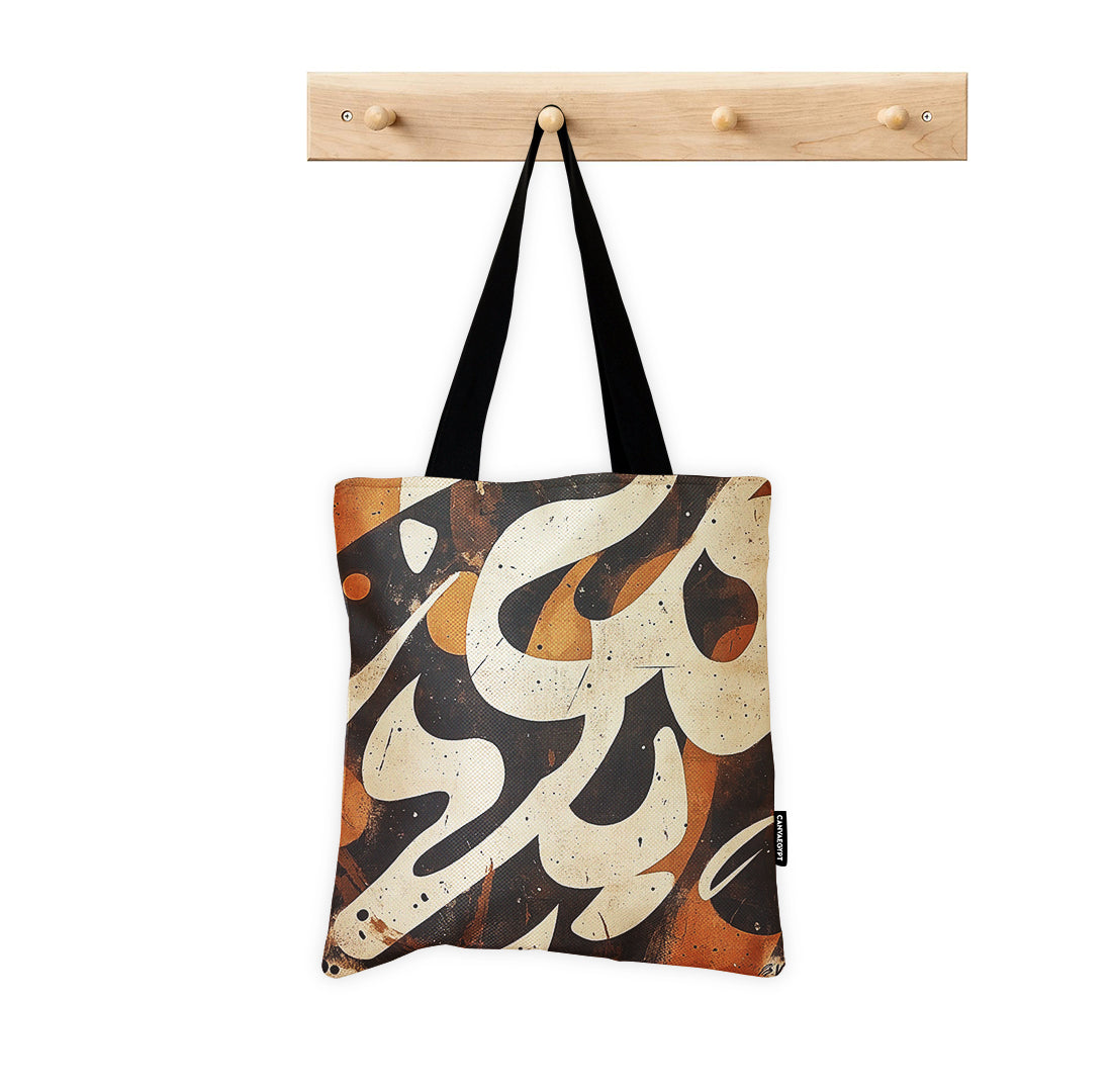 Tote Bag – Rustic Calligraphic Flow