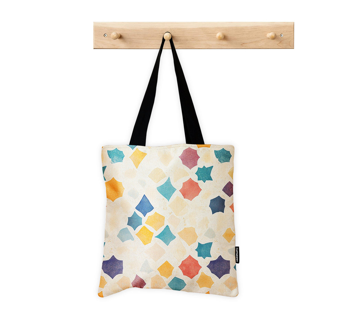 Tote Bag – Watercolor Mosaic Bliss