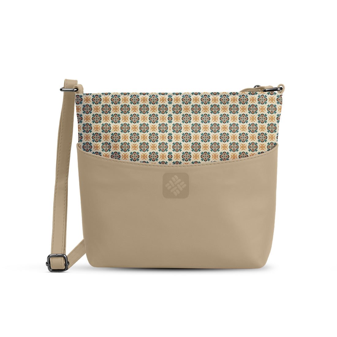 Chic Essentials Crossbody Vintage Tile Pattern