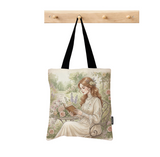Tote Bag - Vintage Lady Reading Woman