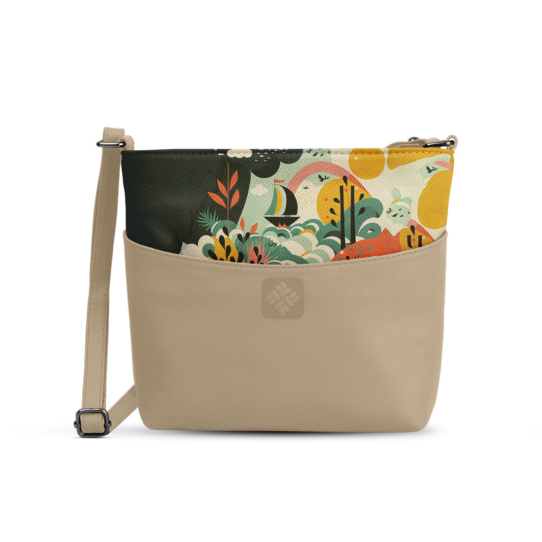 Chic Essentials Crossbody Vivid Floral Fantasy