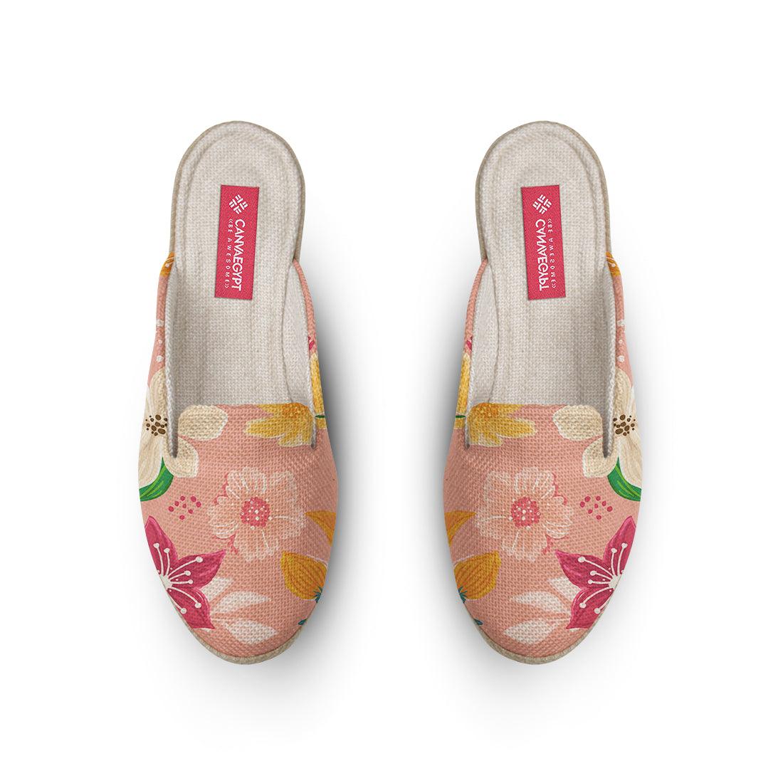 Voyage Mules Pinky Flower - CANVAEGYPT