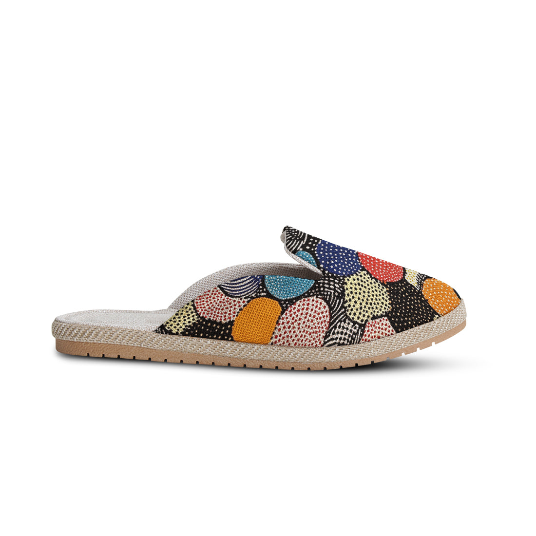 Voyage Mules Dot Pop Garden