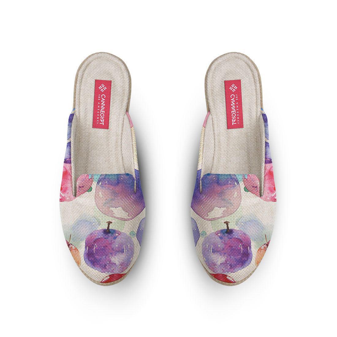 Voyage Mules Watercolor Apples