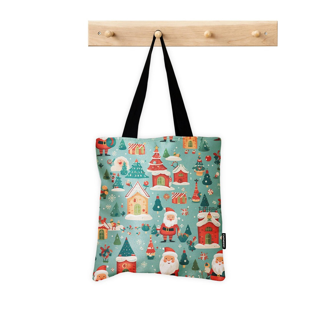 Tote Bag Christmas Village
