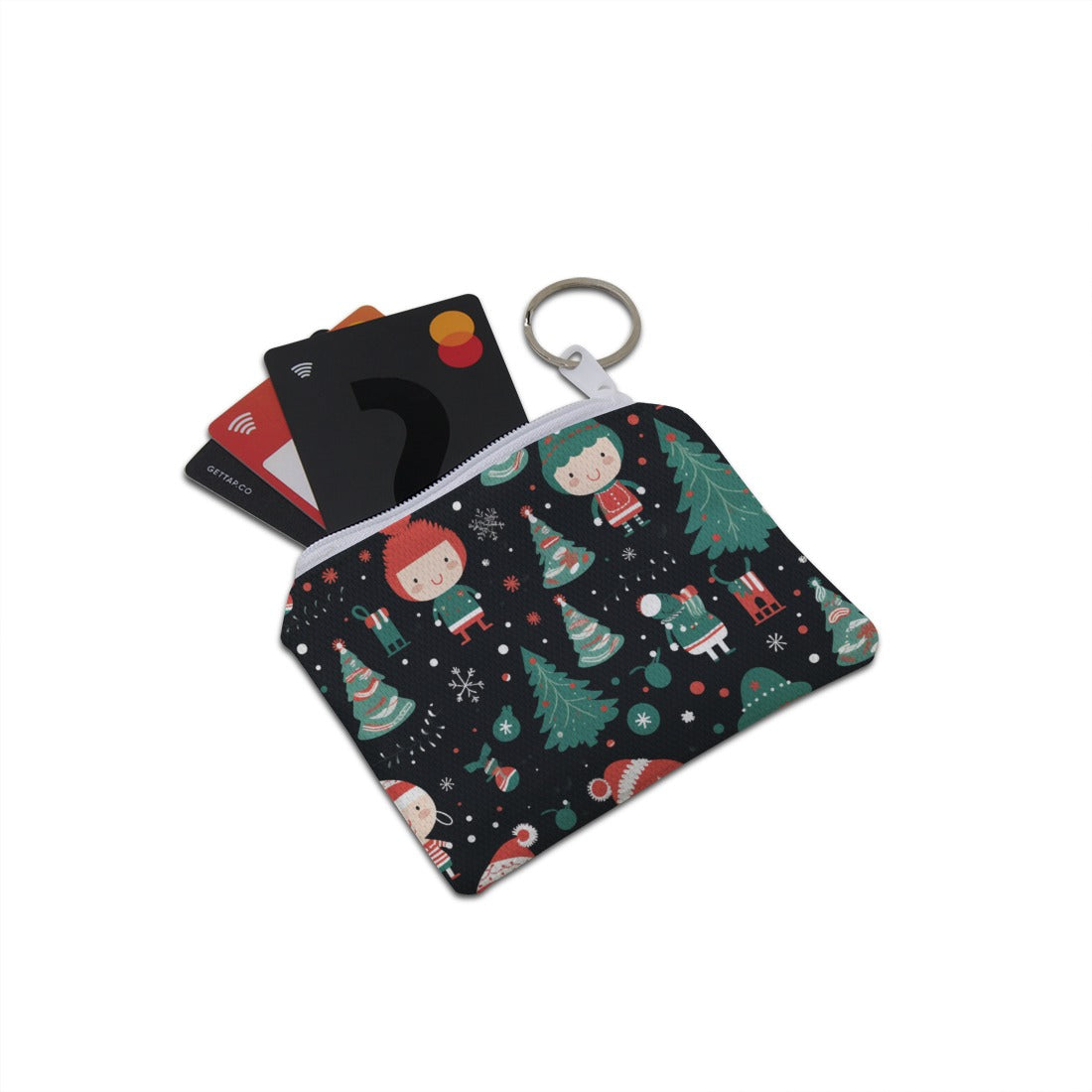 Cards Pocket Christmas Festive Friends & Fir Trees