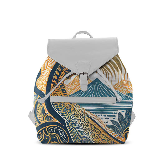 White Aurora Backpack Civilization - CANVAEGYPT