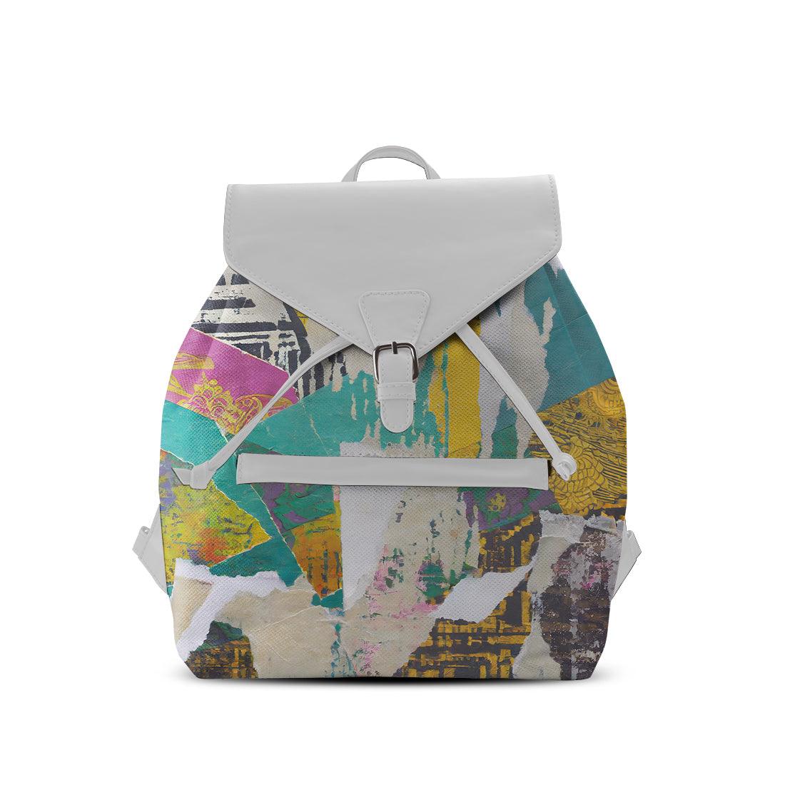 White Aurora Backpack Old Paper - CANVAEGYPT