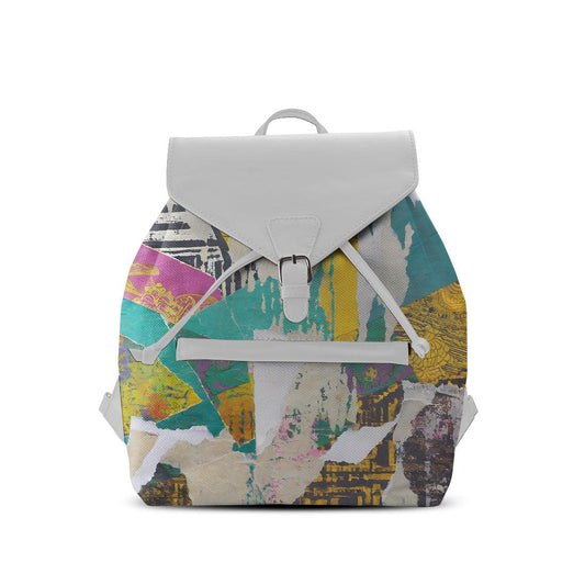 White Aurora Backpack Old Paper - CANVAEGYPT