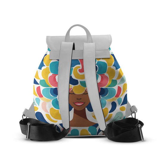 White Aurora Backpack Pretty Lady - CANVAEGYPT