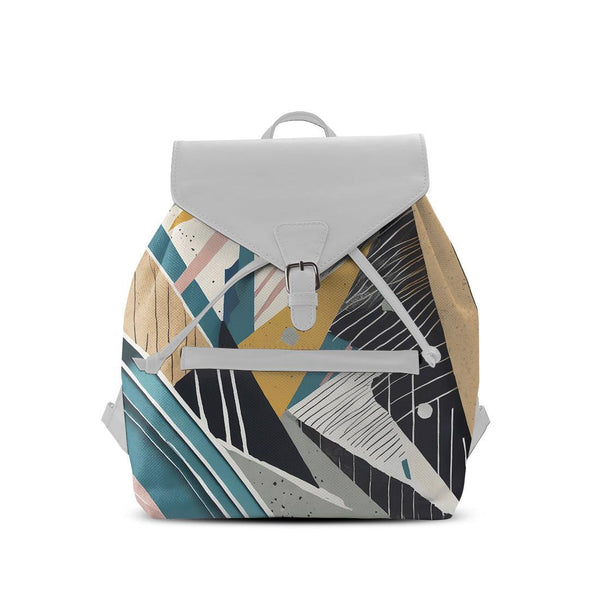 White Aurora Backpack Scratchline - CANVAEGYPT