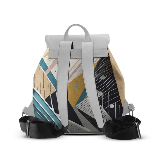 White Aurora Backpack Scratchline - CANVAEGYPT