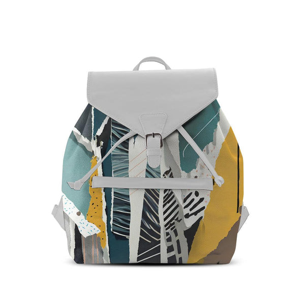 White Aurora Backpack Shapescratch - CANVAEGYPT