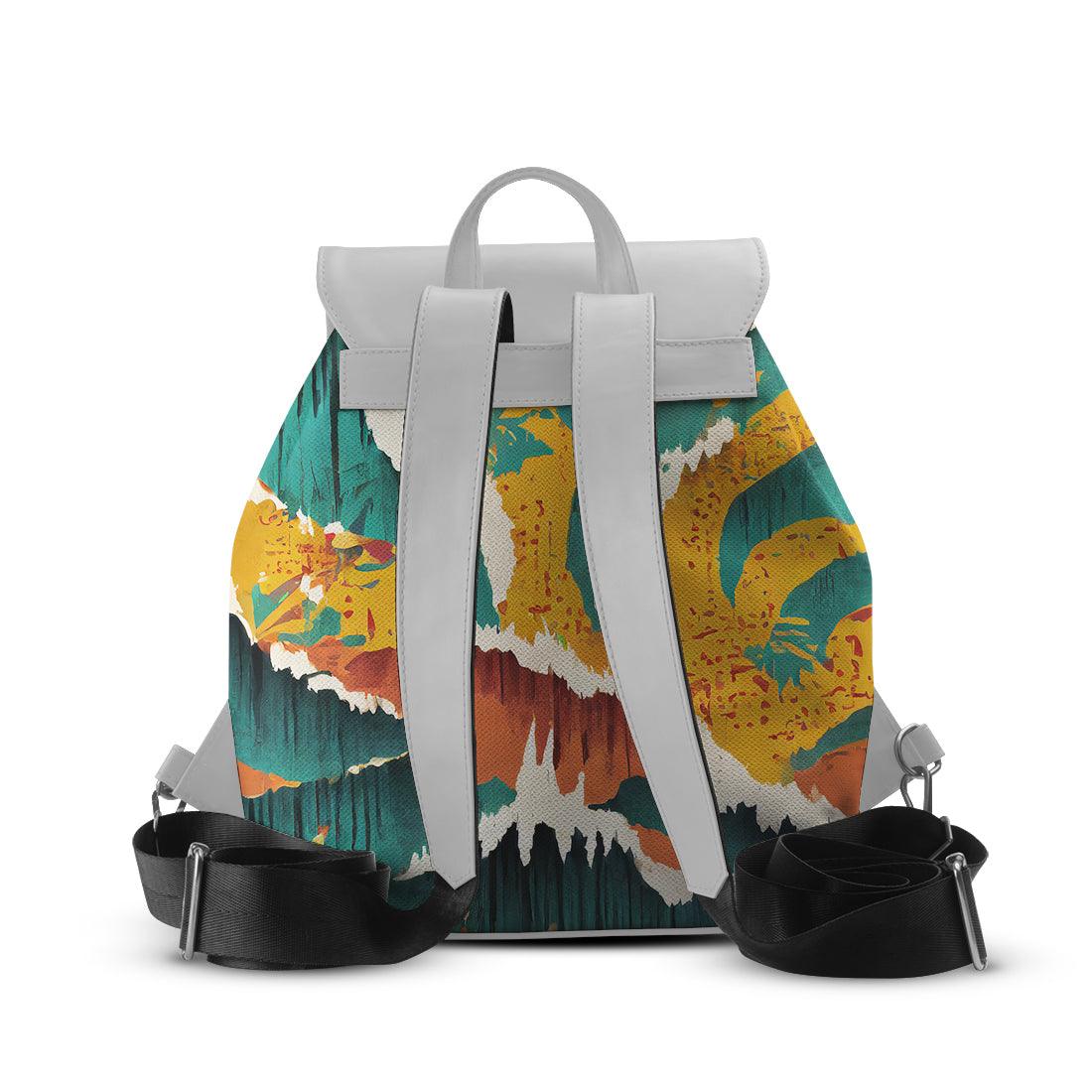 White Aurora Backpack Texture