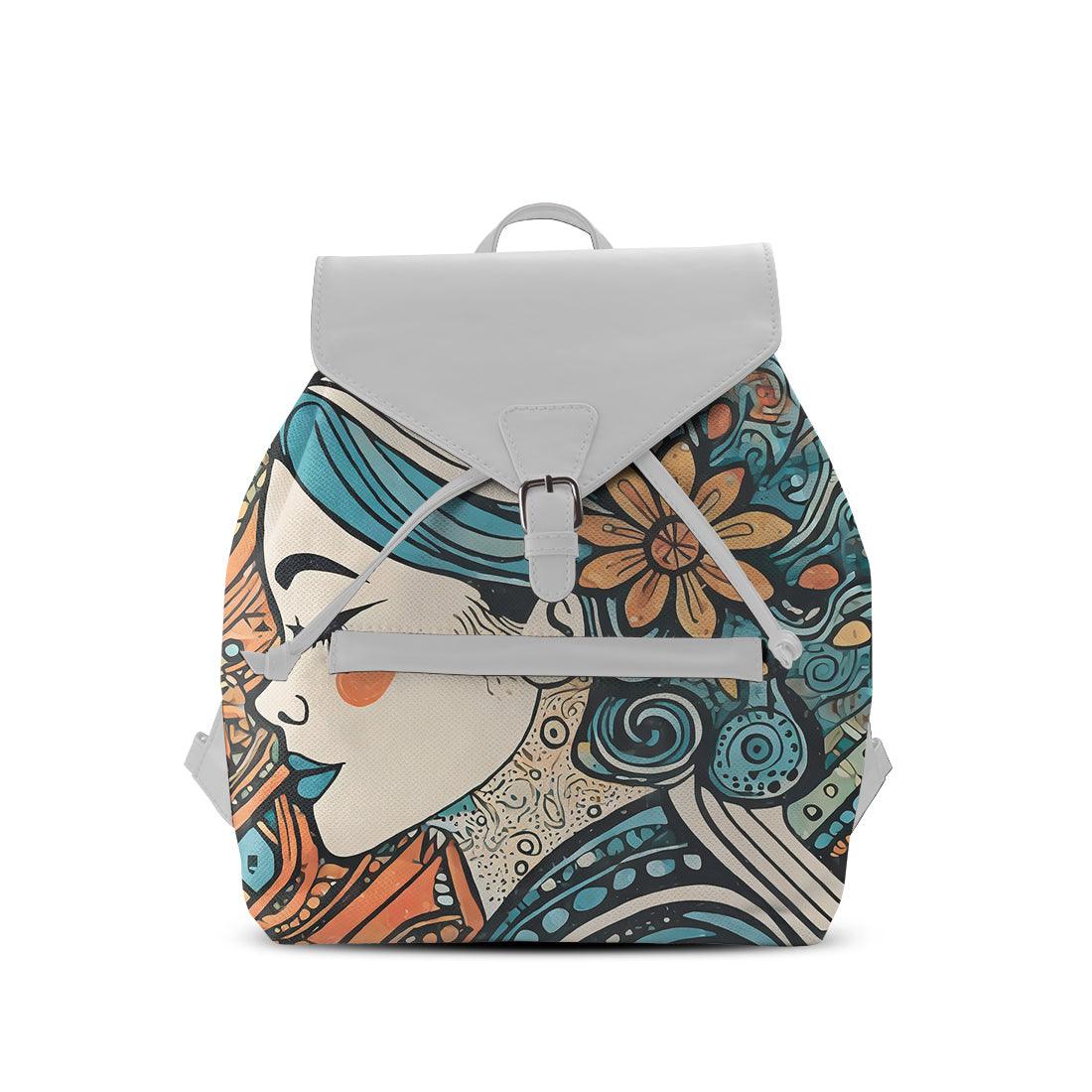 White Aurora Backpack Women - CANVAEGYPT