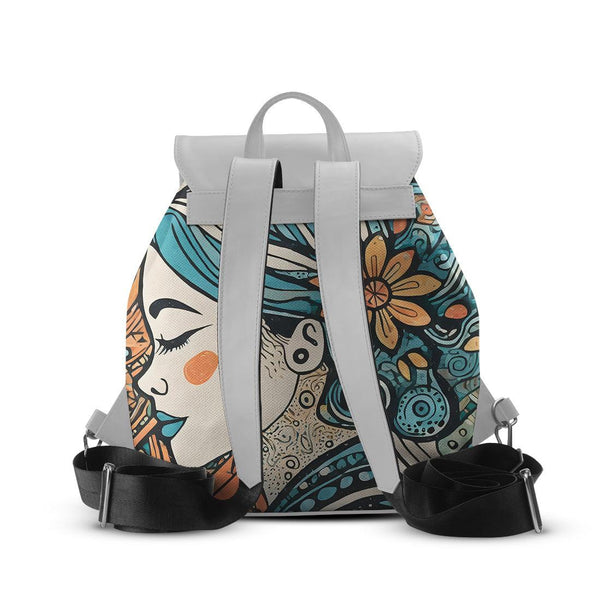 White Aurora Backpack Women