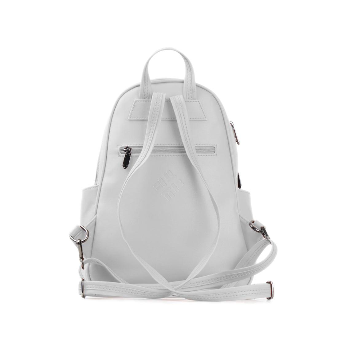 White Vivid Backpack Linocut - CANVAEGYPT