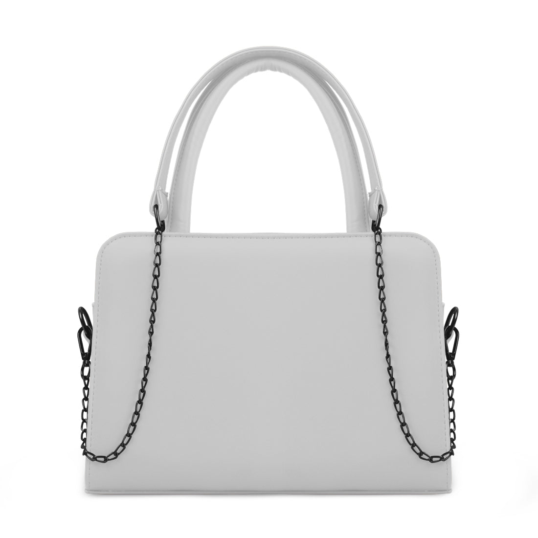 White Chain Accent Handbag
