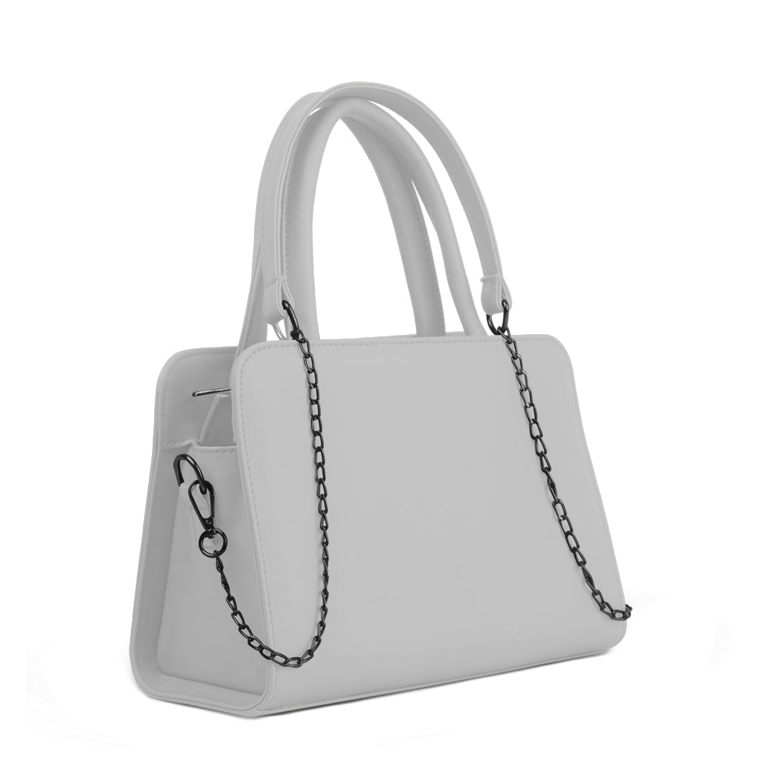 White Chain Accent Handbag