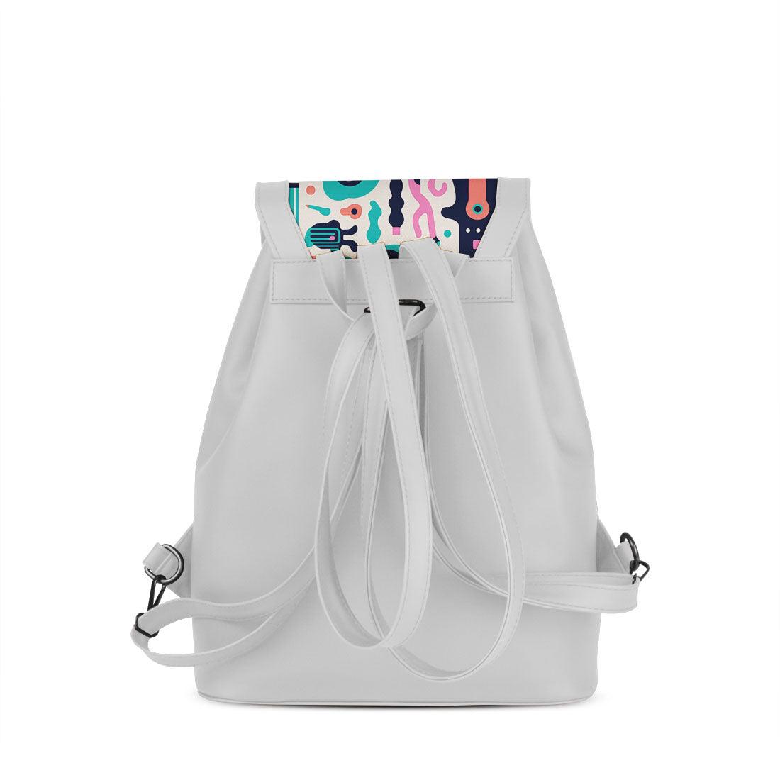 White City Serenade Backpack Vibrant Abstract Play - CANVAEGYPT