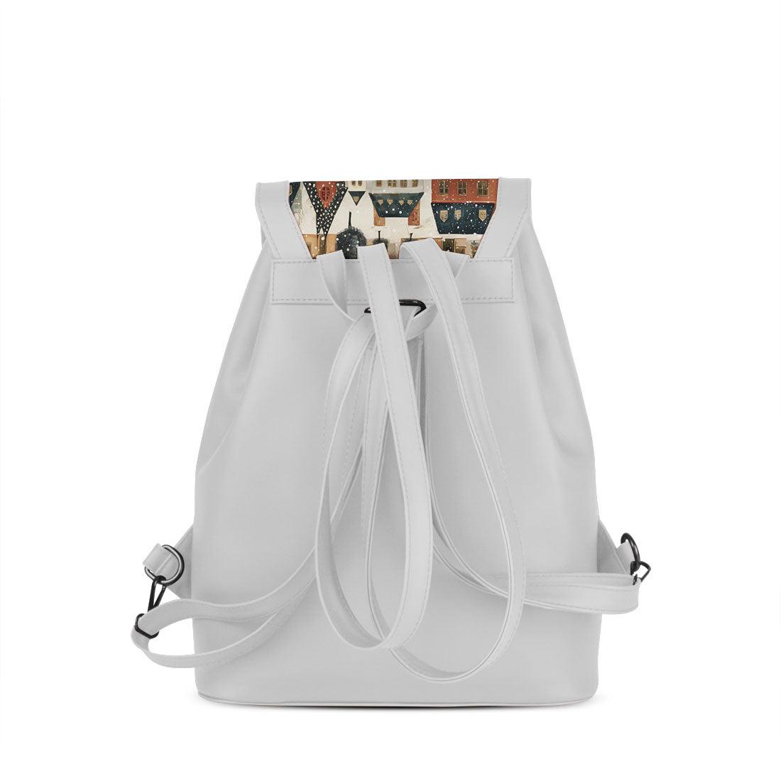 White City Serenade Backpack Winter Town Charm - CANVAEGYPT