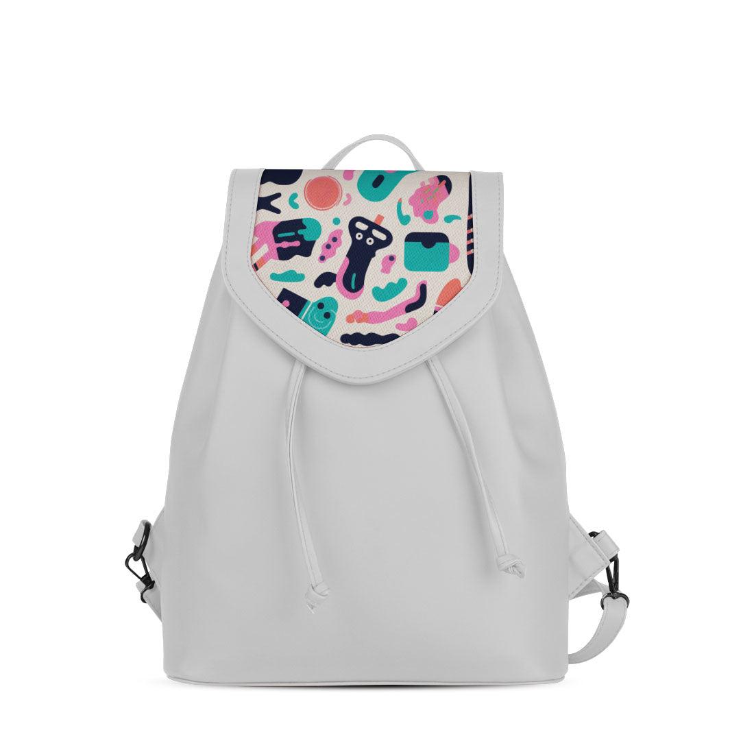 White City Serenade Backpack Vibrant Abstract Play - CANVAEGYPT