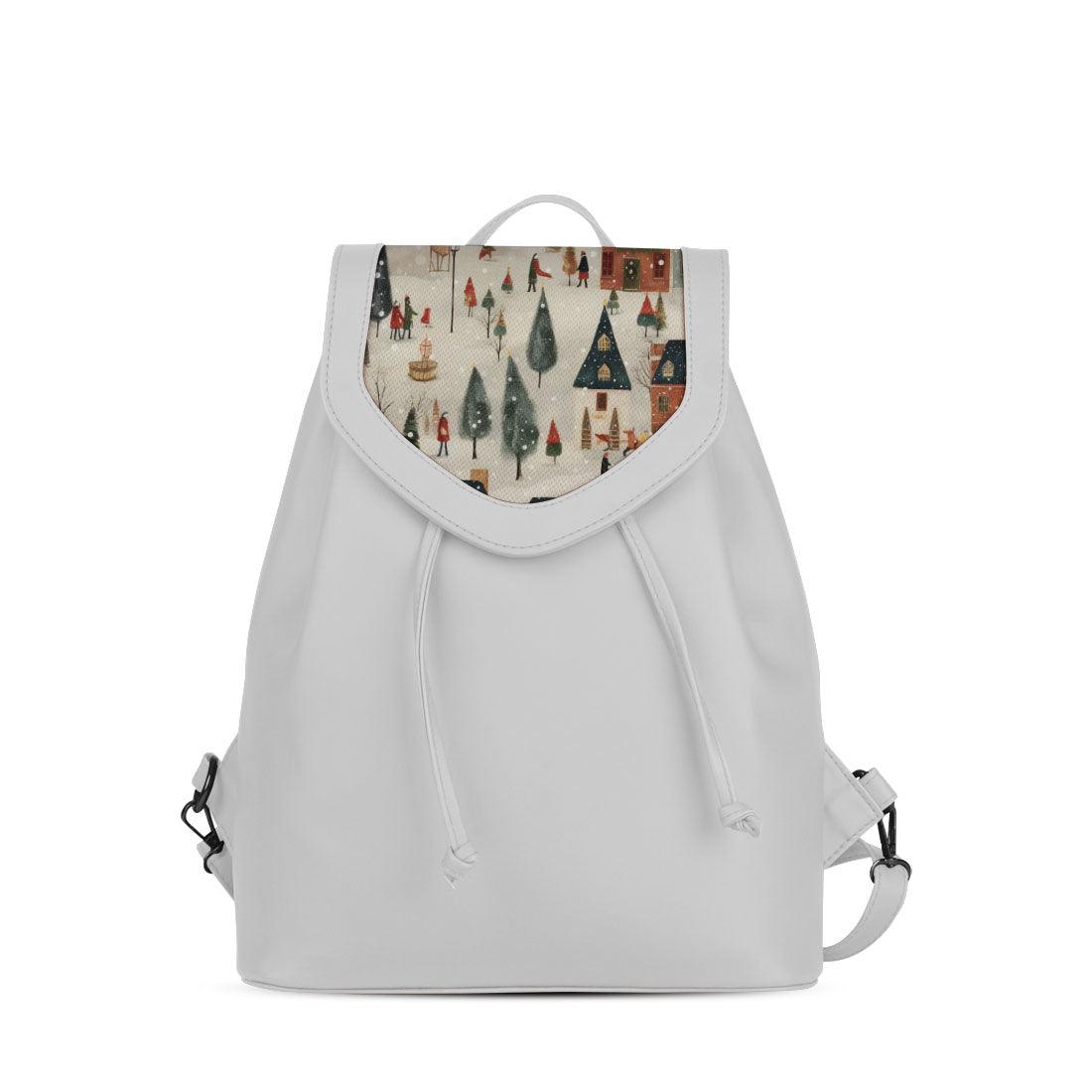 White City Serenade Backpack Winter Town Charm - CANVAEGYPT