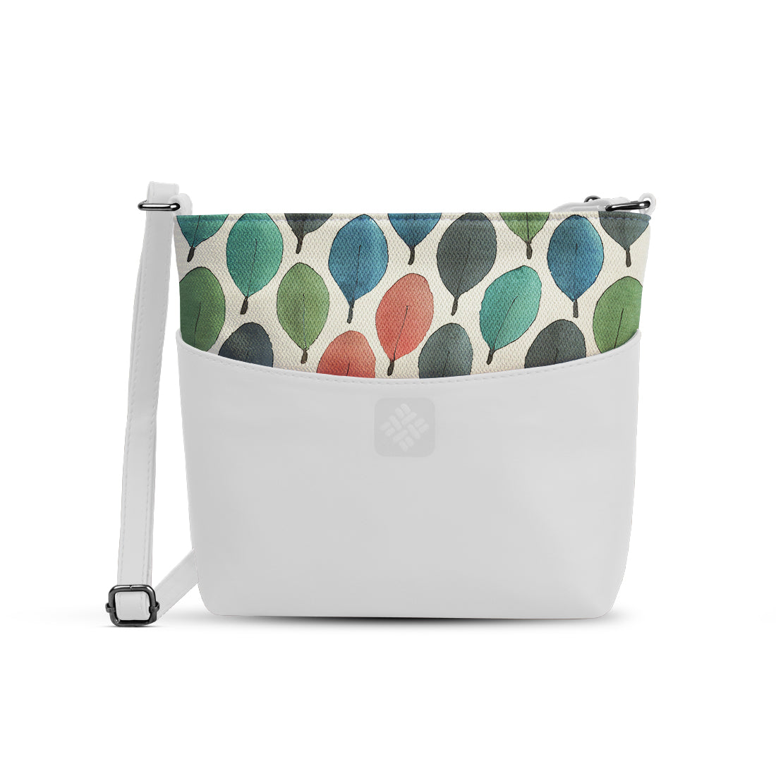 Chic Essentials Crossbody Watercolor Leaves