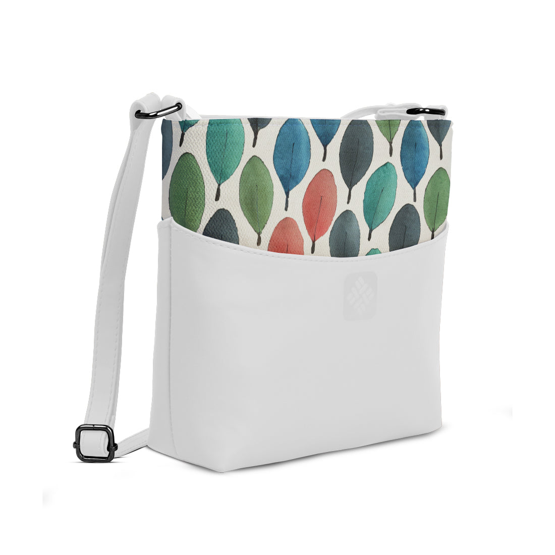 Chic Essentials Crossbody Watercolor Leaves
