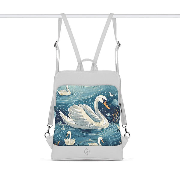 White Laptop Backpack Goose - CANVAEGYPT
