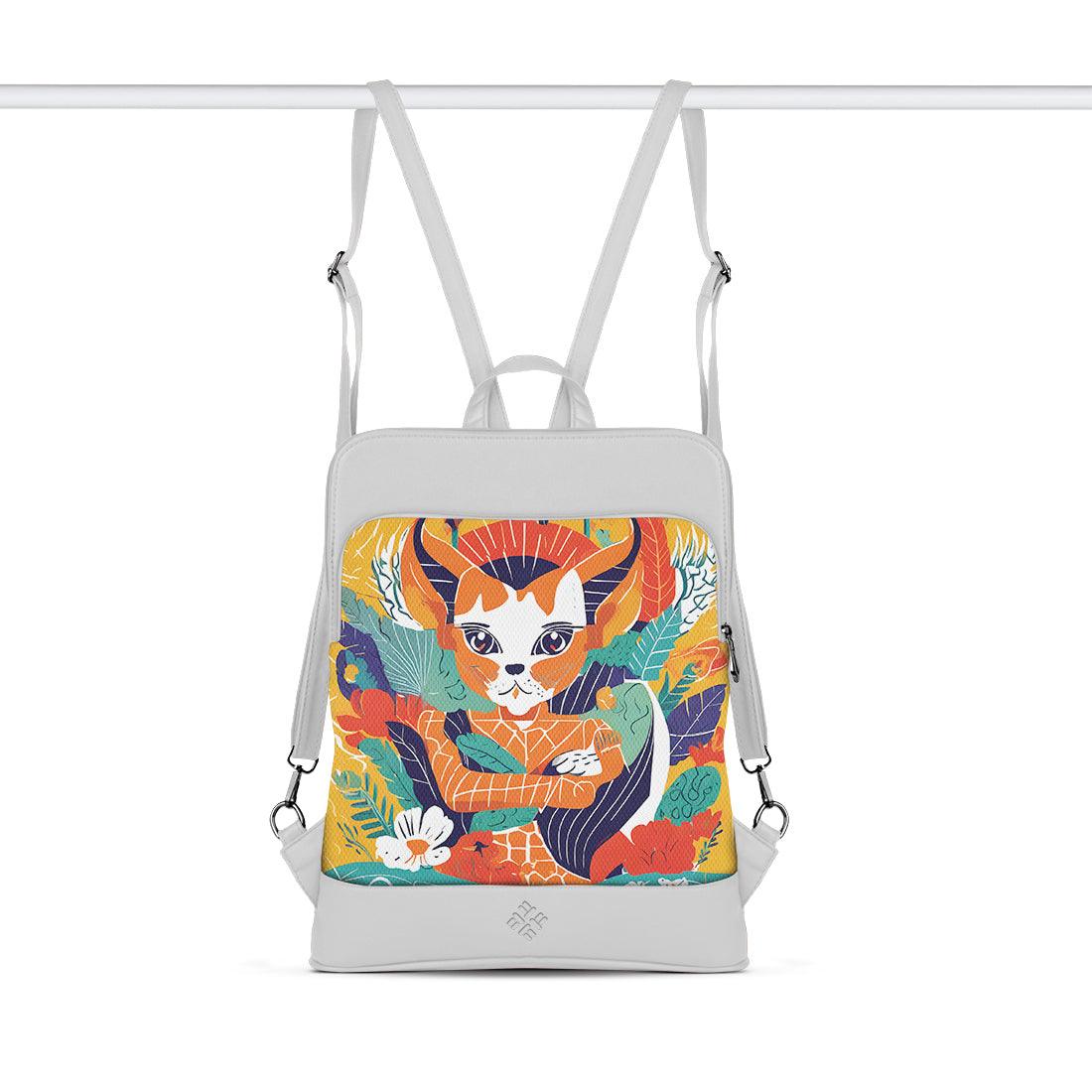 White Laptop Backpack  Little Ninga - CANVAEGYPT