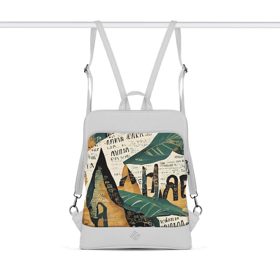 White Laptop Backpack  Old Magazine - CANVAEGYPT