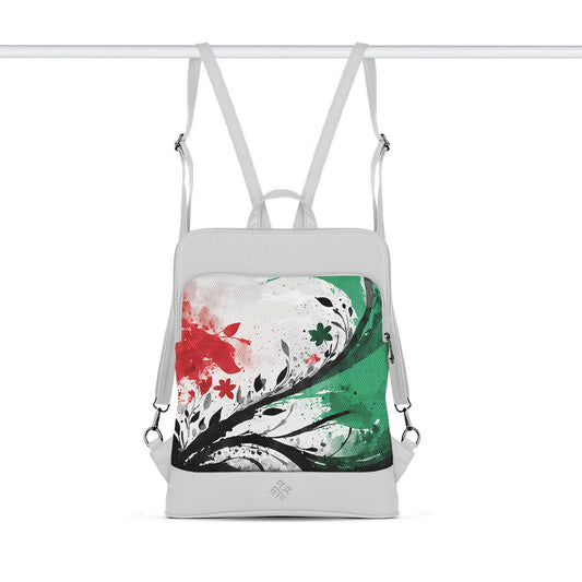 White Orbit Laptop Backpack Palestine up - CANVAEGYPT