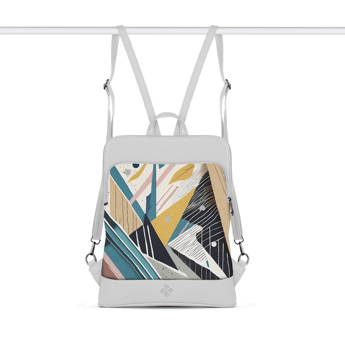 White Laptop Backpack Scratchline - CANVAEGYPT