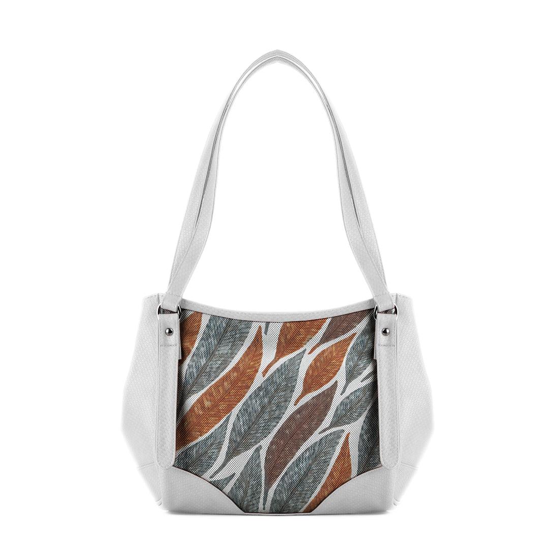 White Leather Tote Bag bloom - CANVAEGYPT