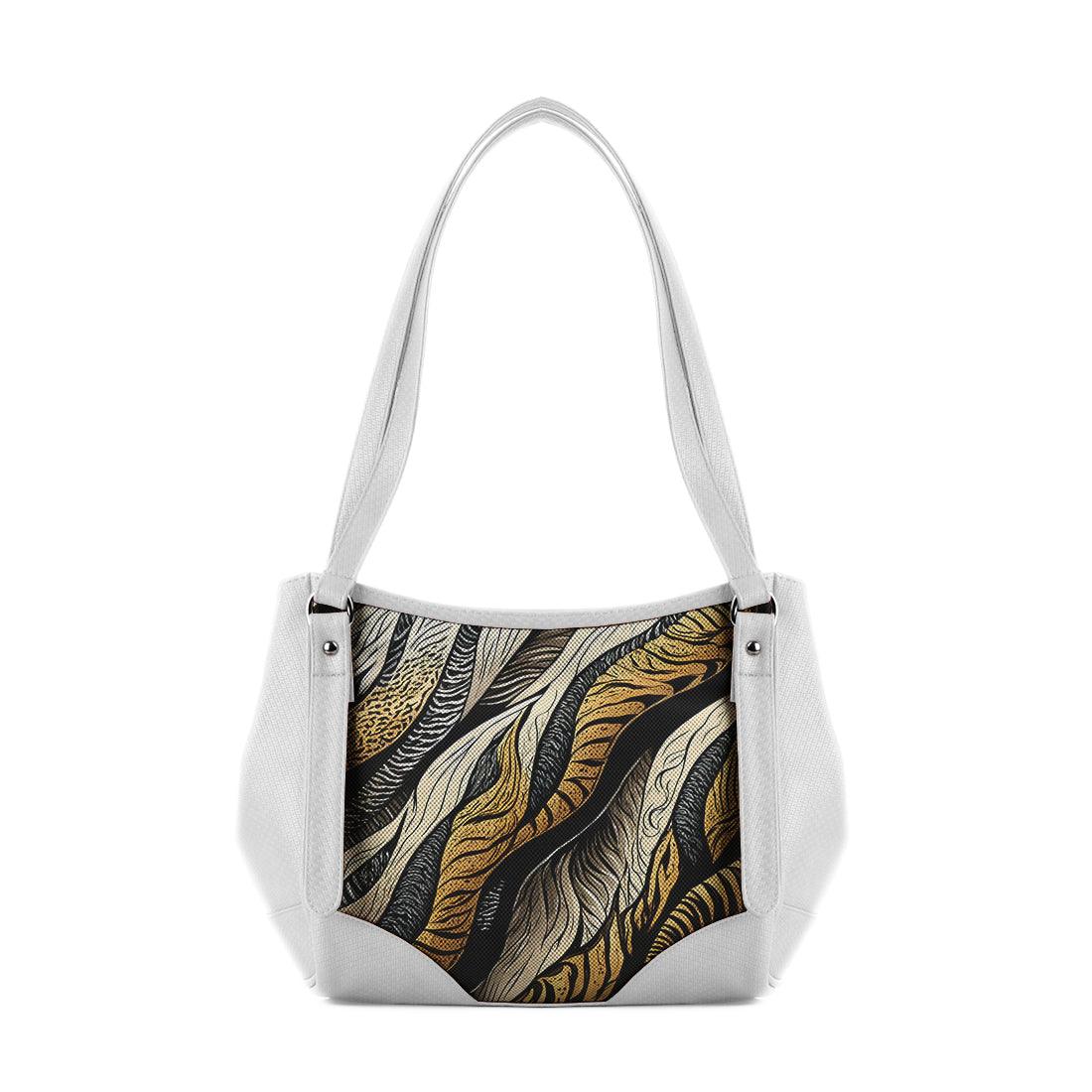White Leather Tote Bag connected - CANVAEGYPT