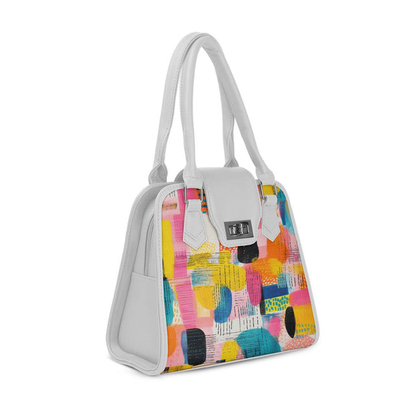 White Metropolitan Charm Bag Candy Brushstrokes