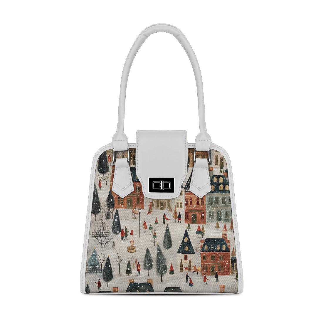 White Metropolitan Charm Bag Winter Town Charm - CANVAEGYPT
