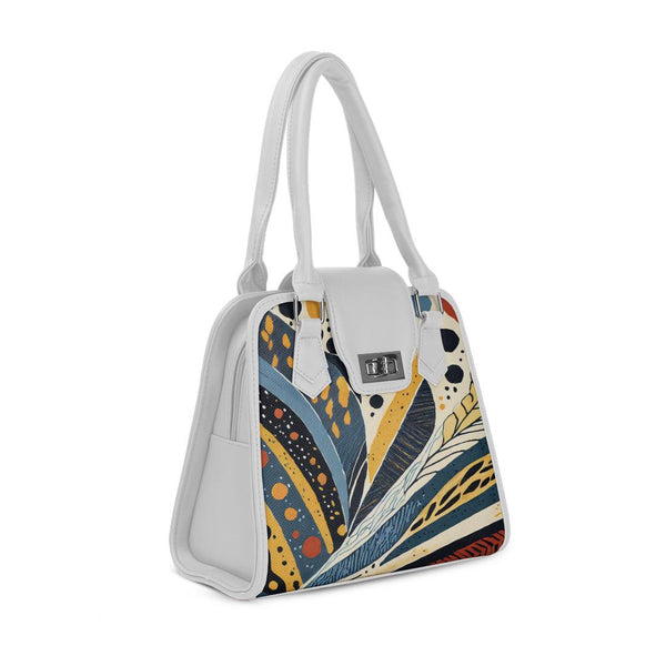 White Metropolitan Charm Bag Stipple Dots