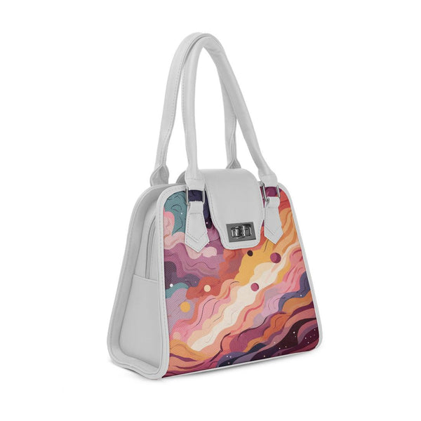 White Metropolitan Charm Bag Wavy Sky