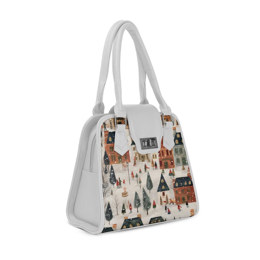 White Metropolitan Charm Bag Winter Town Charm - CANVAEGYPT