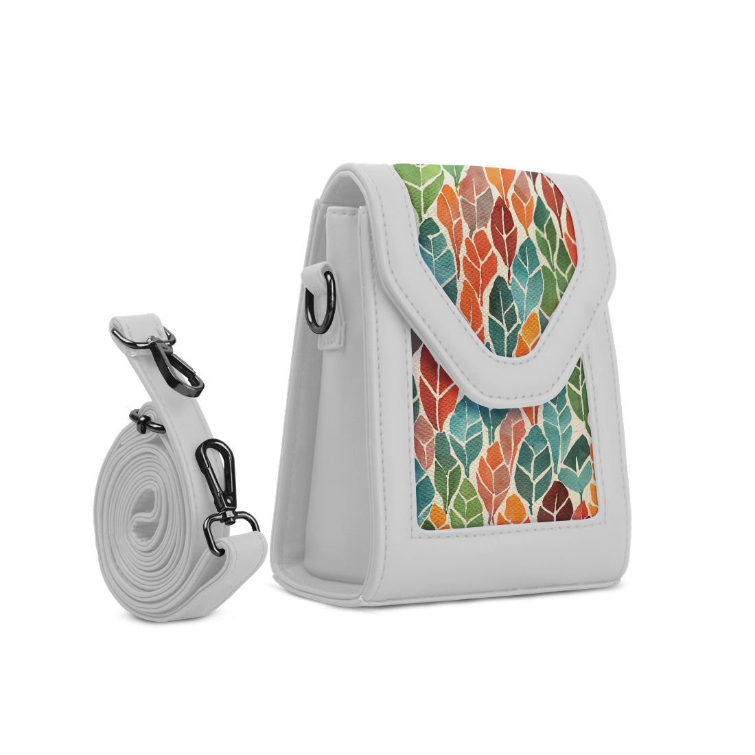 White Mini Urban Crossbody Bag Autumn Spectrum