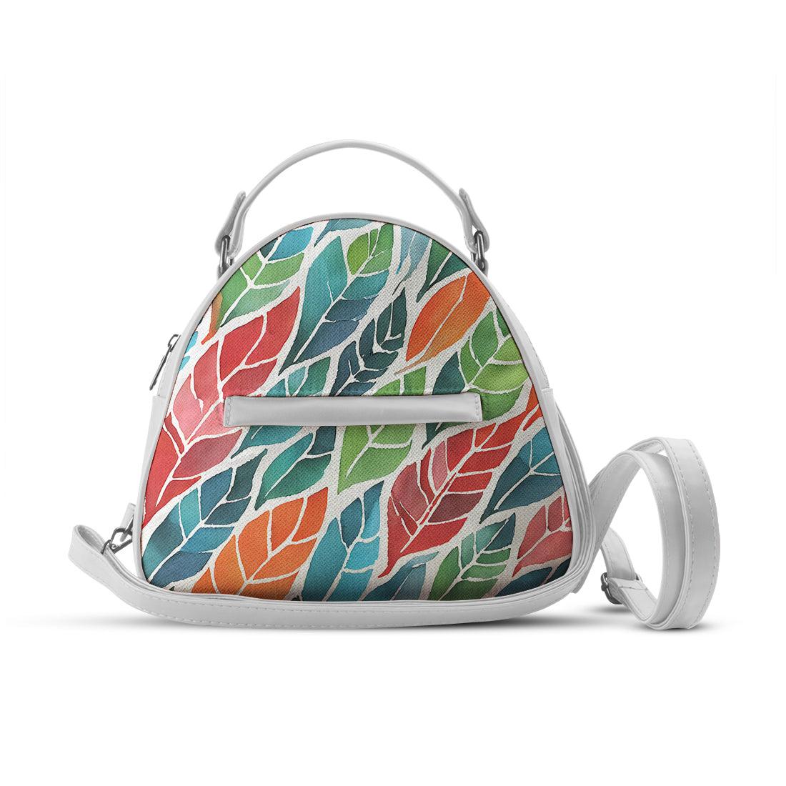 White Mini Voyage Backpack Bright Leaf - CANVAEGYPT